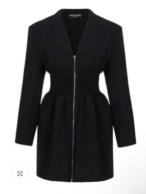 Nocturne front zipper mini dress